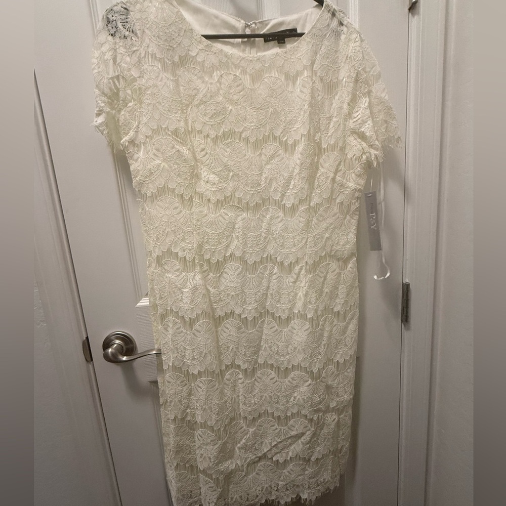 Elegant Ivory Lace Dress